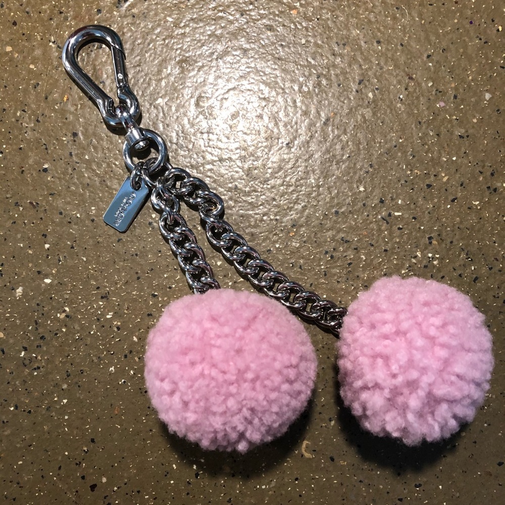 Coach Pom Pom Keychain